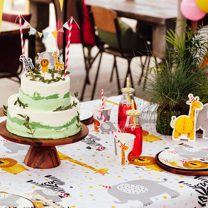 Boland Set 8 papieren bordjes Safari