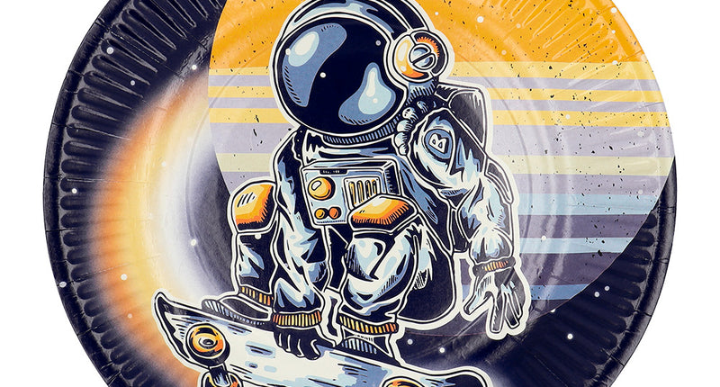 Boland Set 8 papieren bordjes Space