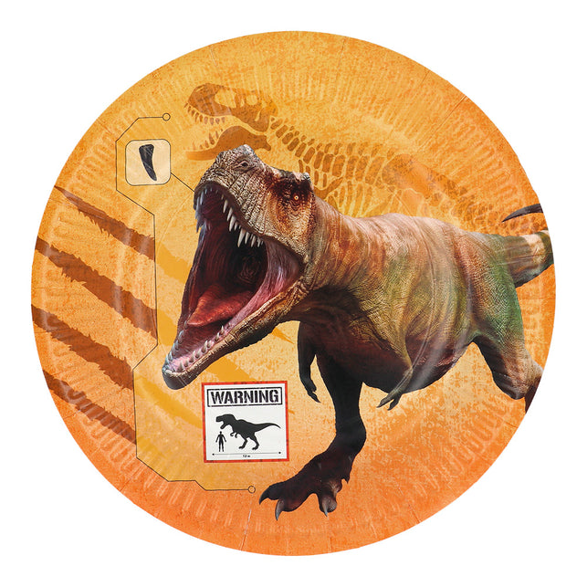 Boland Set 8 papieren bordjes T-rex