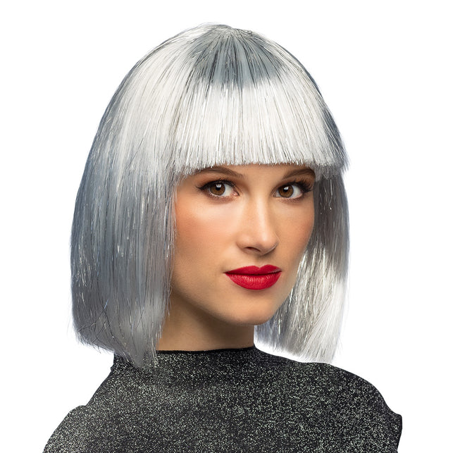 Boland Sia pruik Gigi glamour boblijn zilver grijs