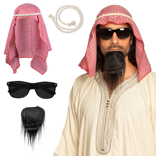 Boland Sjeik accessoires verkleed set compleet