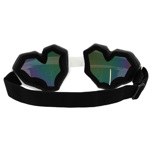 Boland Ski bril Festilove wit hartjes