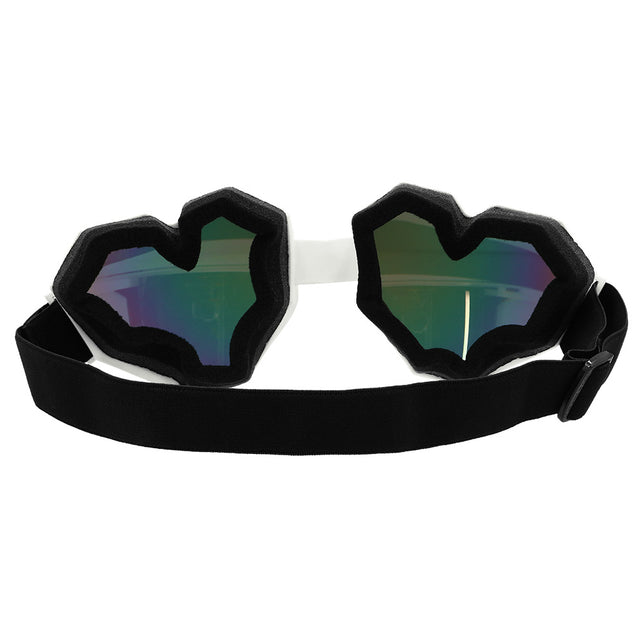 Boland Ski bril Festilove wit hartjes