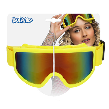 Boland Skibril neon geel unisex