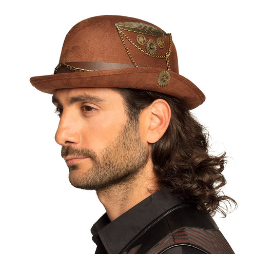 Boland Steampunk bolhoed ketting tandwielen