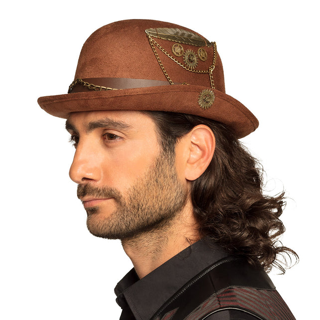 Boland Steampunk bolhoed ketting tandwielen