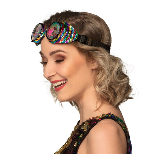 Boland Steampunk bril Mirage regenboog