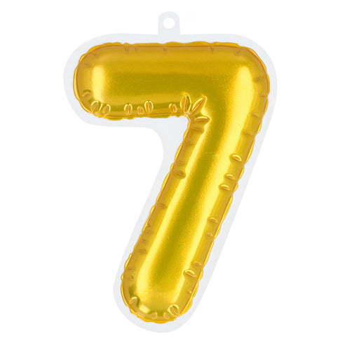 Boland Sticker Folieballon '7' goud