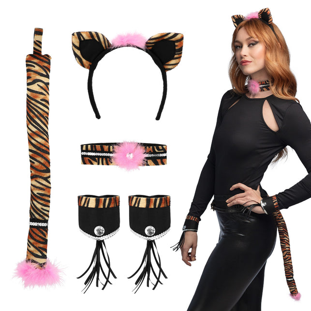 Boland Tijger verkleed set accessoires