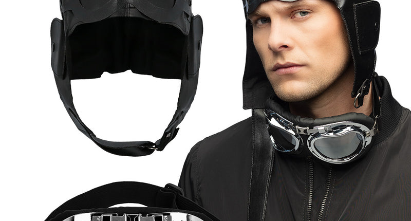 Boland Verkleedset vliegenier retro set Airborne