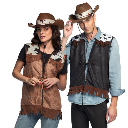 Boland Vest Western zwart cowboy
