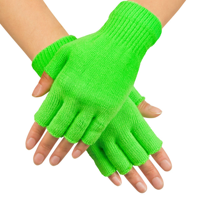 Boland Vingerloze handschoenen neon groen