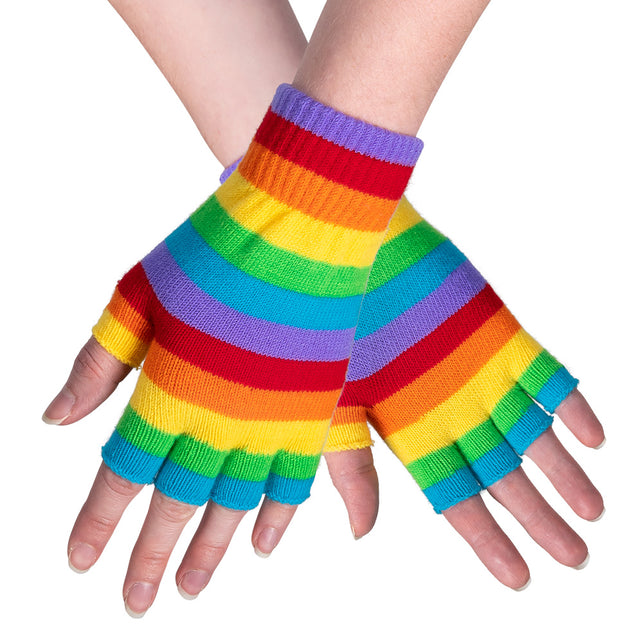 Boland Vingerloze handschoenen regenboog