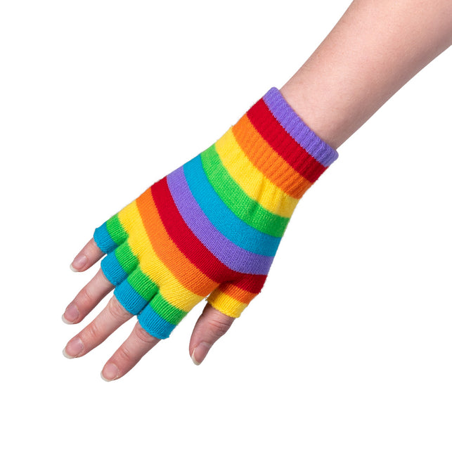 Boland Vingerloze handschoenen regenboog