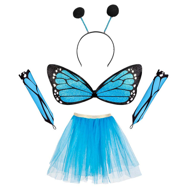 Boland Vlinder verkleed set blauw kind