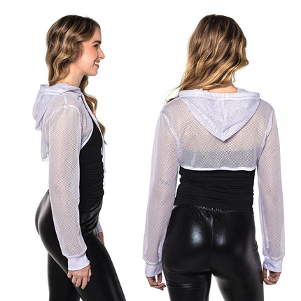 Boland Witte visnet bolero dames (maat M)