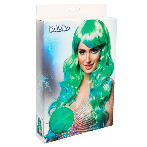 Boland Zeemeermin pruik aqua groen blauw