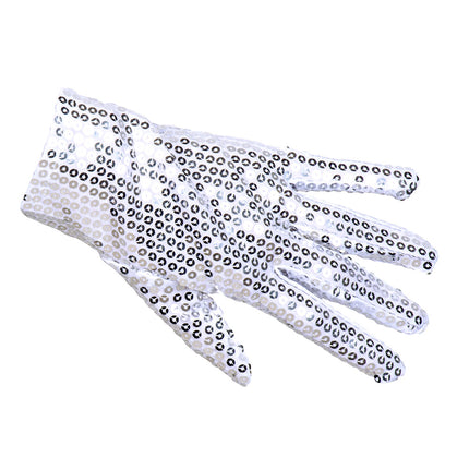 Boland Zilveren handschoenen pailletten Sequins