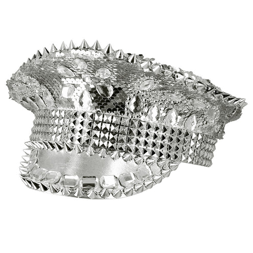 Boland Zilveren pet met studs Glam Festival