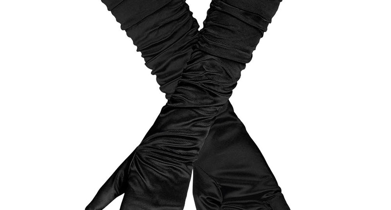 Boland Zwarte handschoenen elleboog Hollywood