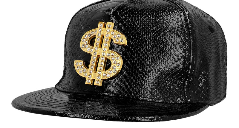 Boland Zwarte pet Dollar Money maker zwart