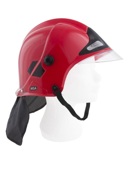 Brandweerhelm rood in maat verstelbaar