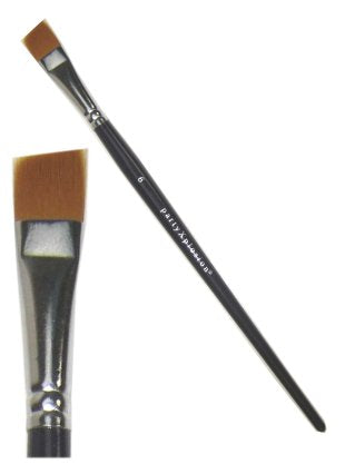 Breed schuin schminkpenseel PXP nr 6 van 12 mm voor vlakken en contouren