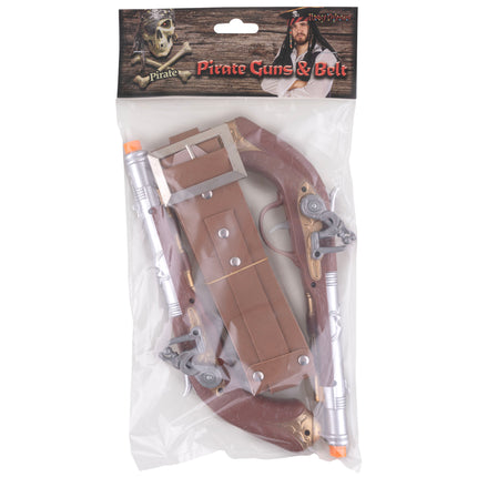 Funny Fashion 2 Piraten pistolen met riem