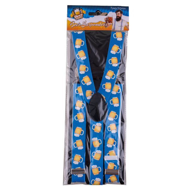 Funny Fashion Bretel met bierpullen