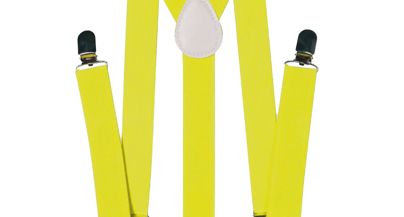 Funny Fashion Bretellen fluor geel