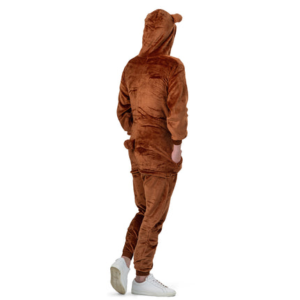 Funny Fashion Bruine Beer pak onesie volwassenen Bron