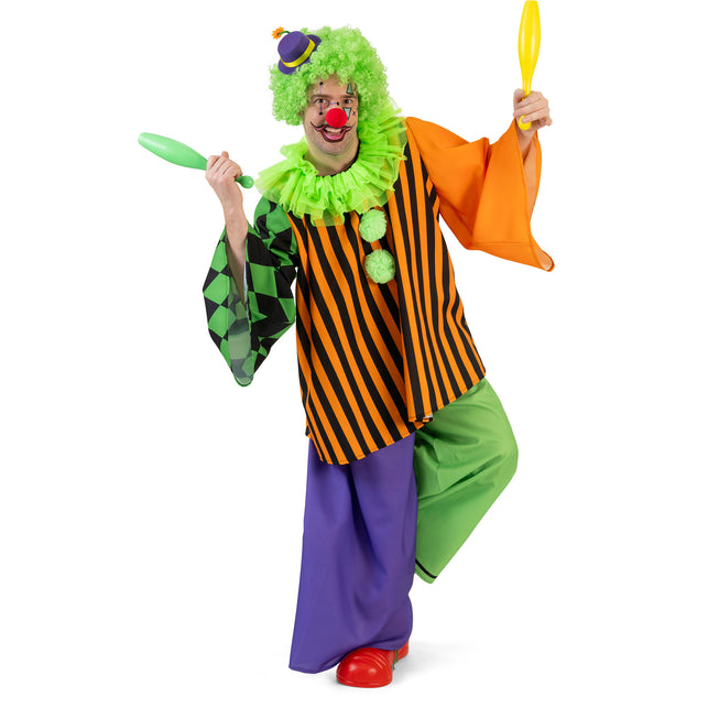 Funny Fashion Clown Pierolino volwassenen
