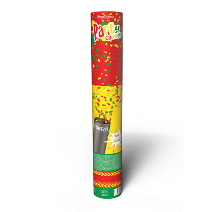 Funny Fashion Confetti kanon rood geel groen Limburg 60cm