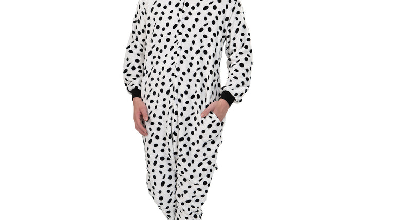 Funny Fashion Dalmatiër pak onesie volwassenen Declan