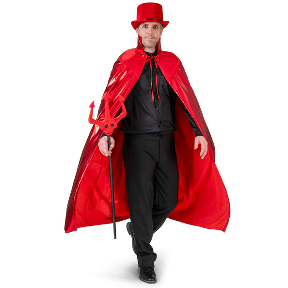 Funny Fashion Duivel cape volwassenen rood