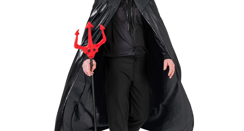 Funny Fashion Duivel cape volwassenen zwart
