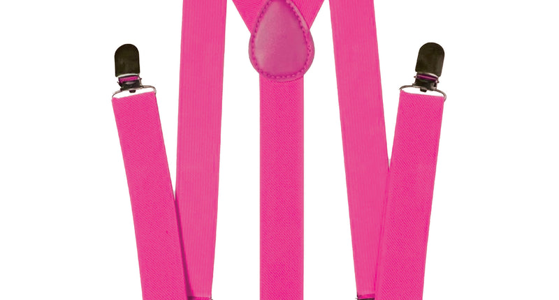 Funny Fashion Fluor roze bretels