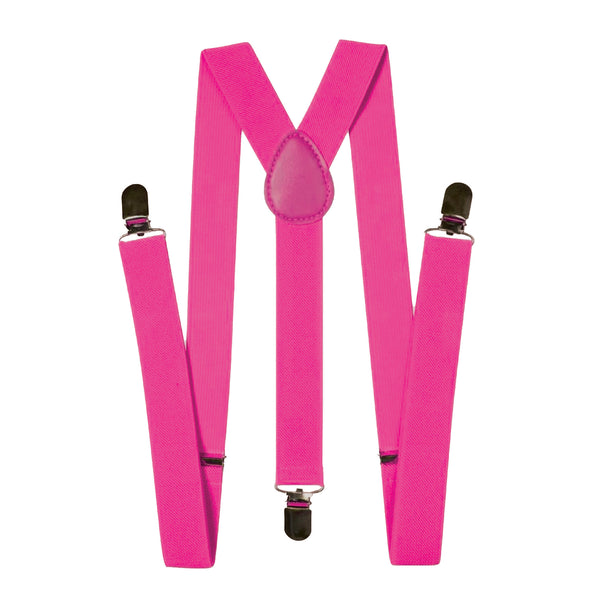 Funny Fashion Fluor roze bretels