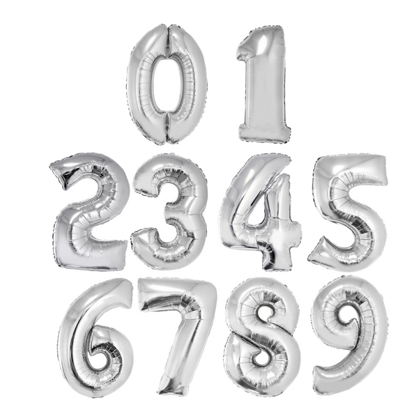 Funny Fashion Folieballon 102 cm zilver