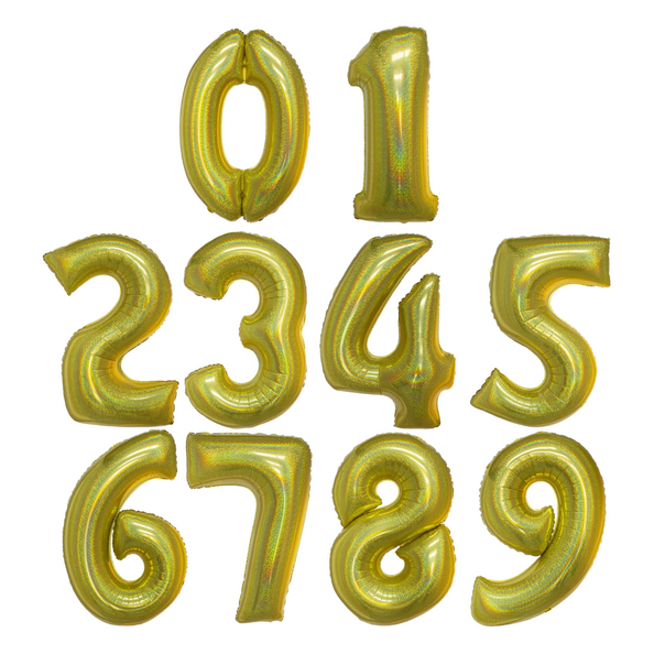 Funny Fashion Folieballon 41cm op stokje glitter goud