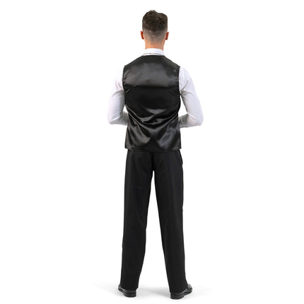 Funny Fashion Gilet dobbelstenen zwart/wit