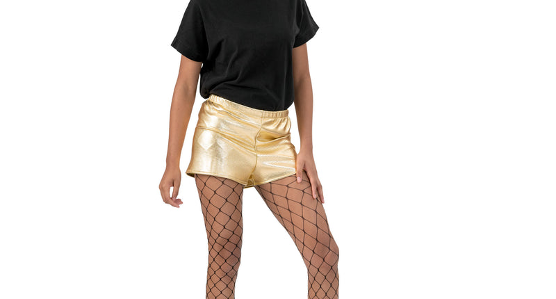 Funny Fashion Gouden korte broek hotpants dames