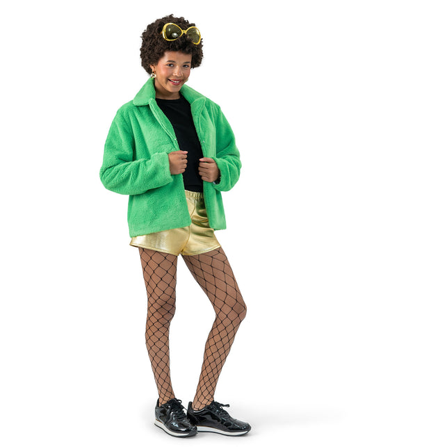 Funny Fashion Groene bontjas fluffy