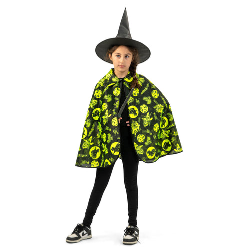 Funny Fashion Halloween cape fluo kind