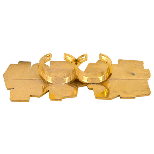 Funny Fashion Hip Hop ring goud