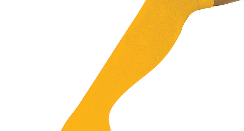 Funny Fashion Hoge party kniekousen geel