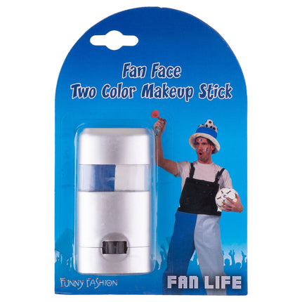 Funny Fashion Make-Up stick Blauw/wit painstick