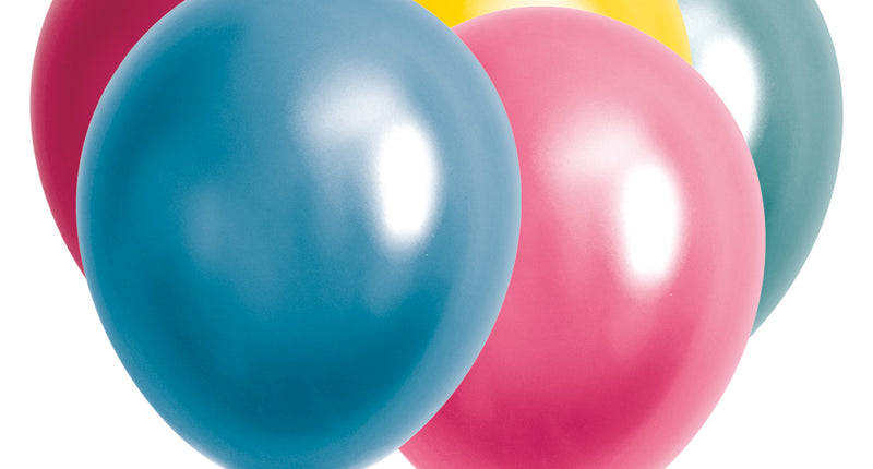 Funny Fashion Metallic gekleurde ballonnen 40st