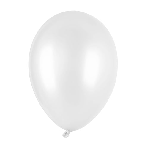 Funny Fashion Metallic witte ballonnen