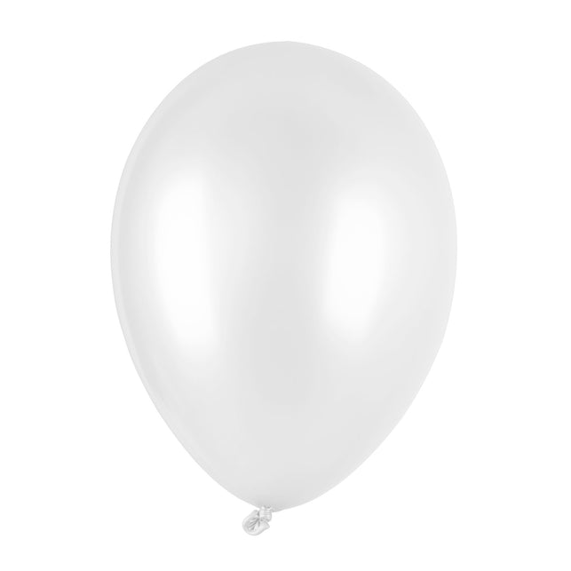 Funny Fashion Metallic witte ballonnen